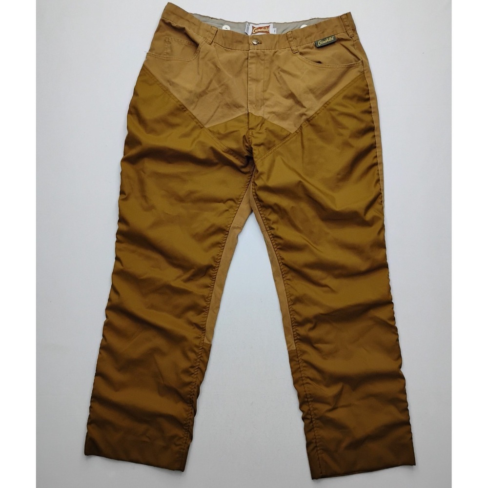 Gamehide Brush Guard Pants Mens 40x30 Brown Duck Hunting Outdoor Field Game